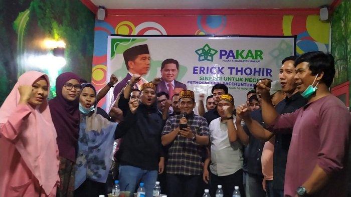 PAKAR Aceh Deklarasi Dukung Erick Thohir Untuk Maju Dalam Pilpres 2024