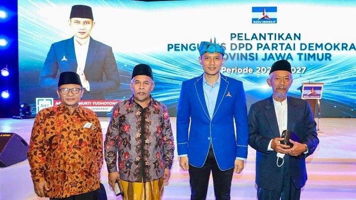 Hadiri Pelantikan Pengurus Demokrat Jatim, Ketua NU dan Muhammadiyah Kompak Doakan AHY & Demokrat